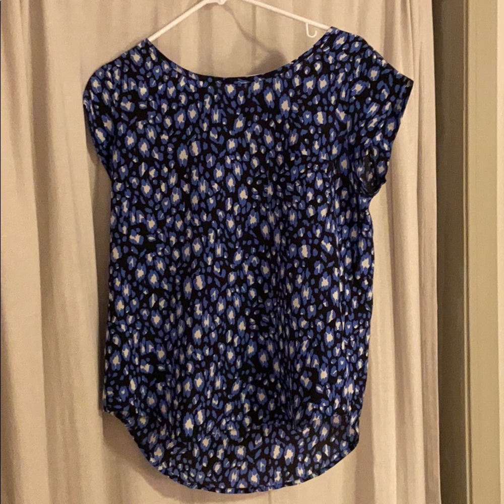 Short sleeve cheetah blouse